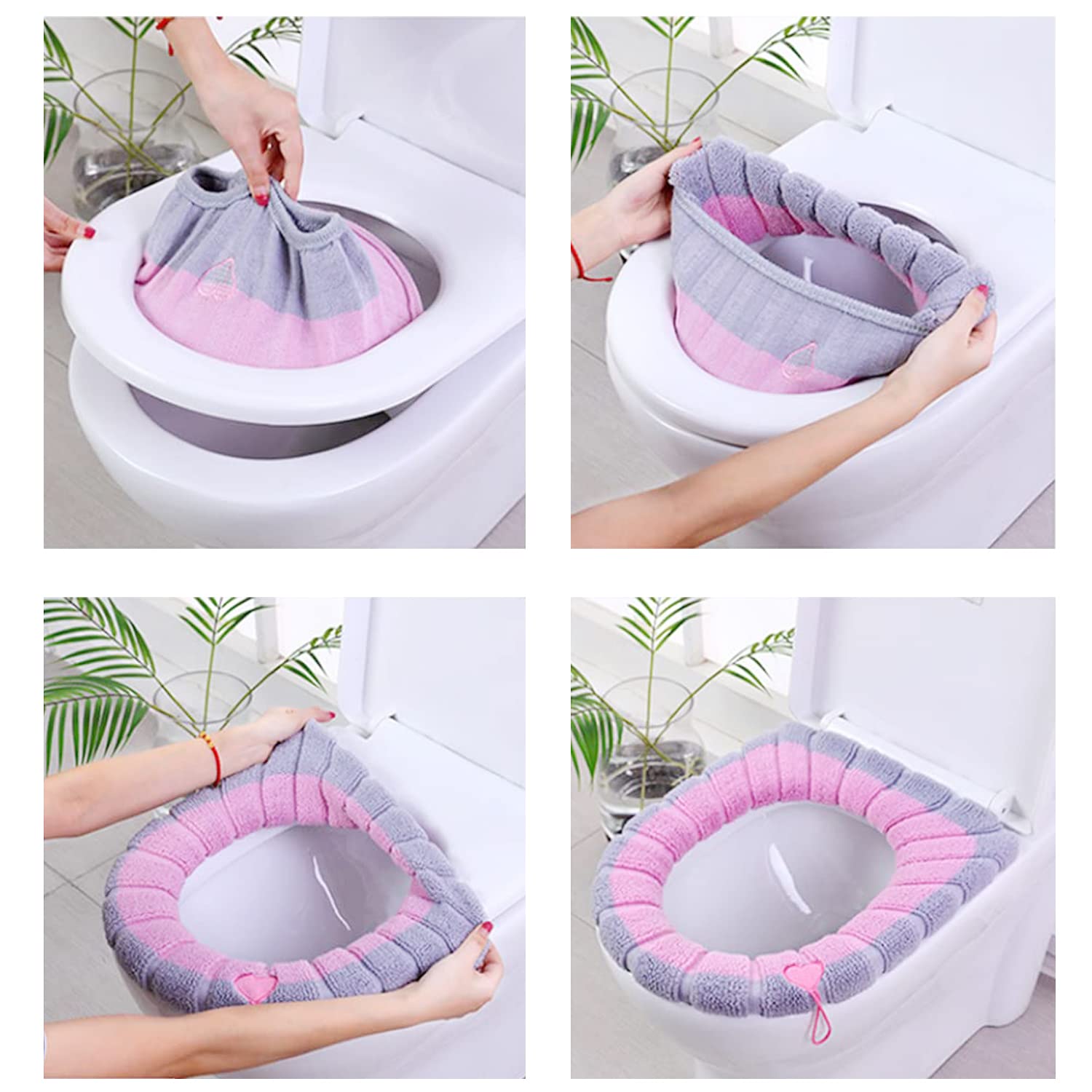 Winter Soft Warm Fiber Toilet Seat Cover - (Buy Any, Get 1 FREE)