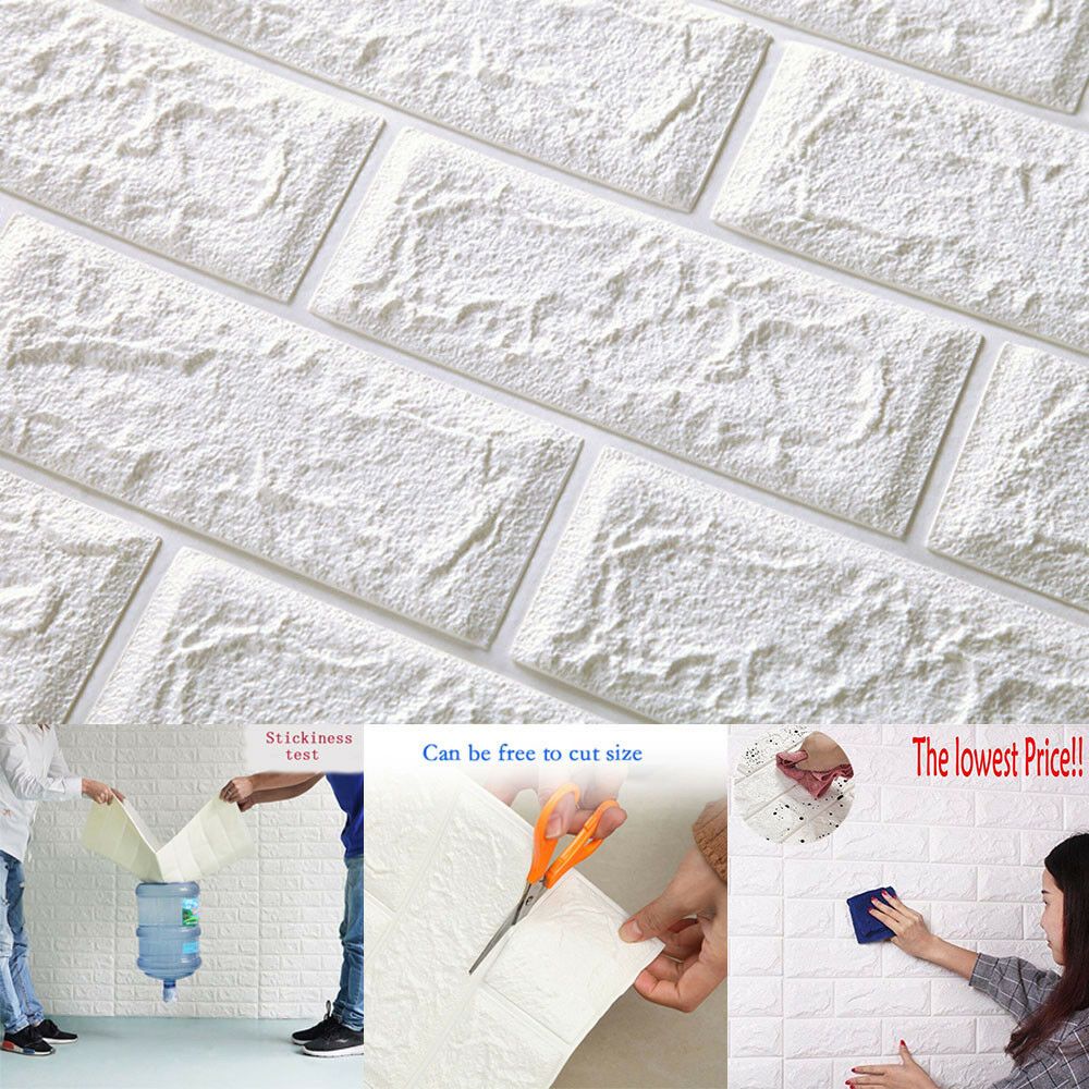DIY 3D Brick Wallpaper 3mm (70 x 77 cm)