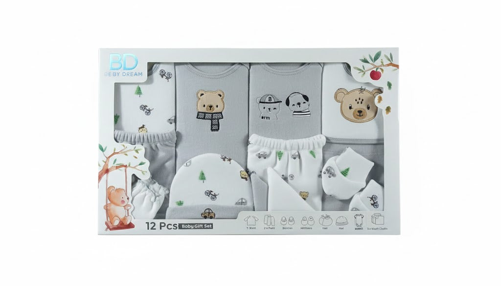Newborn Baby 12-Piece Starter Gift Set