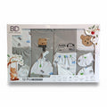 Newborn Baby Starter Gift Box – 12 Pieces | Cozy Winter Wear | Bear Print