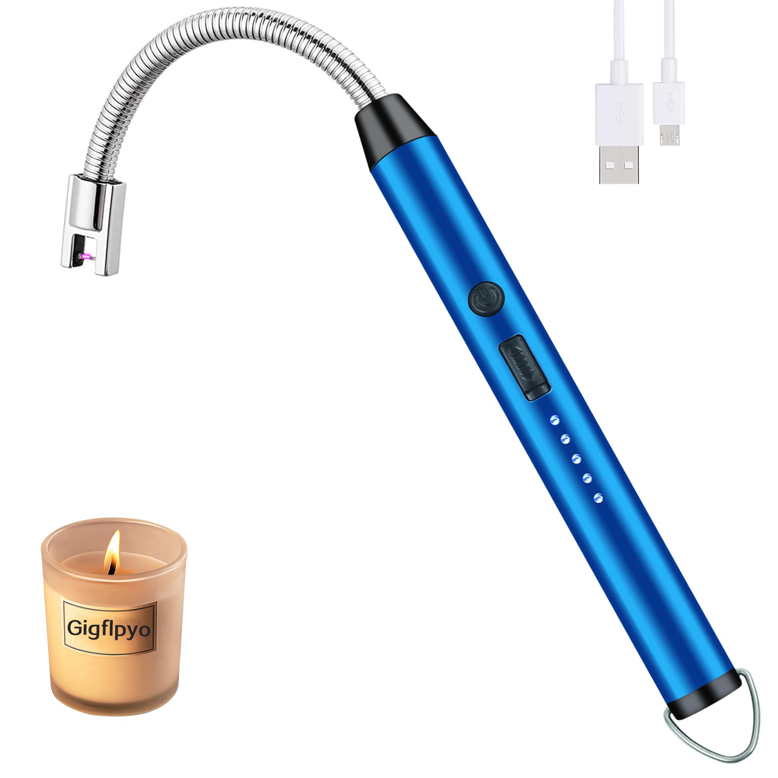 Electric Arc Lighter USB Rechargeable C-Type with 360° Flexible Neck