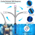 Electric Arc Lighter USB Rechargeable C-Type with 360° Flexible Neck