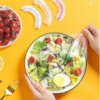 100Pcs Transparent Reusable Elastic Food Storage Covers, Kitchen wrap, Food covers