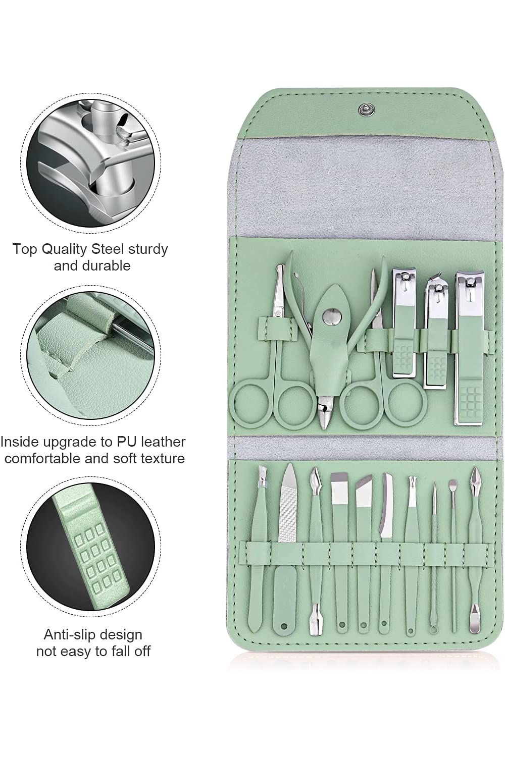 16 in 1 Stainless Steel Manicure Pedicure Kit (IMPORTED)