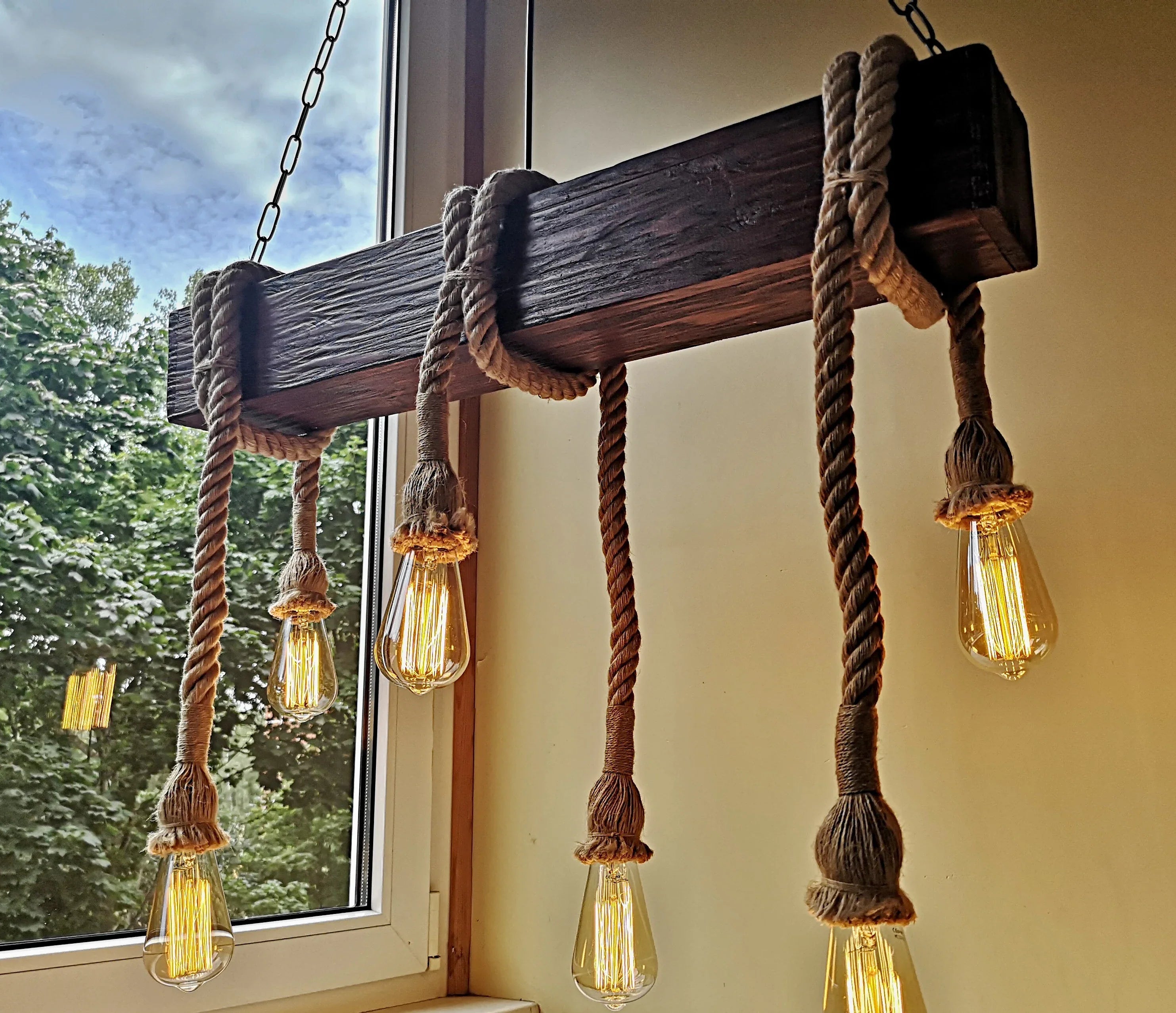 DIY Rope Light with Retro Bulb